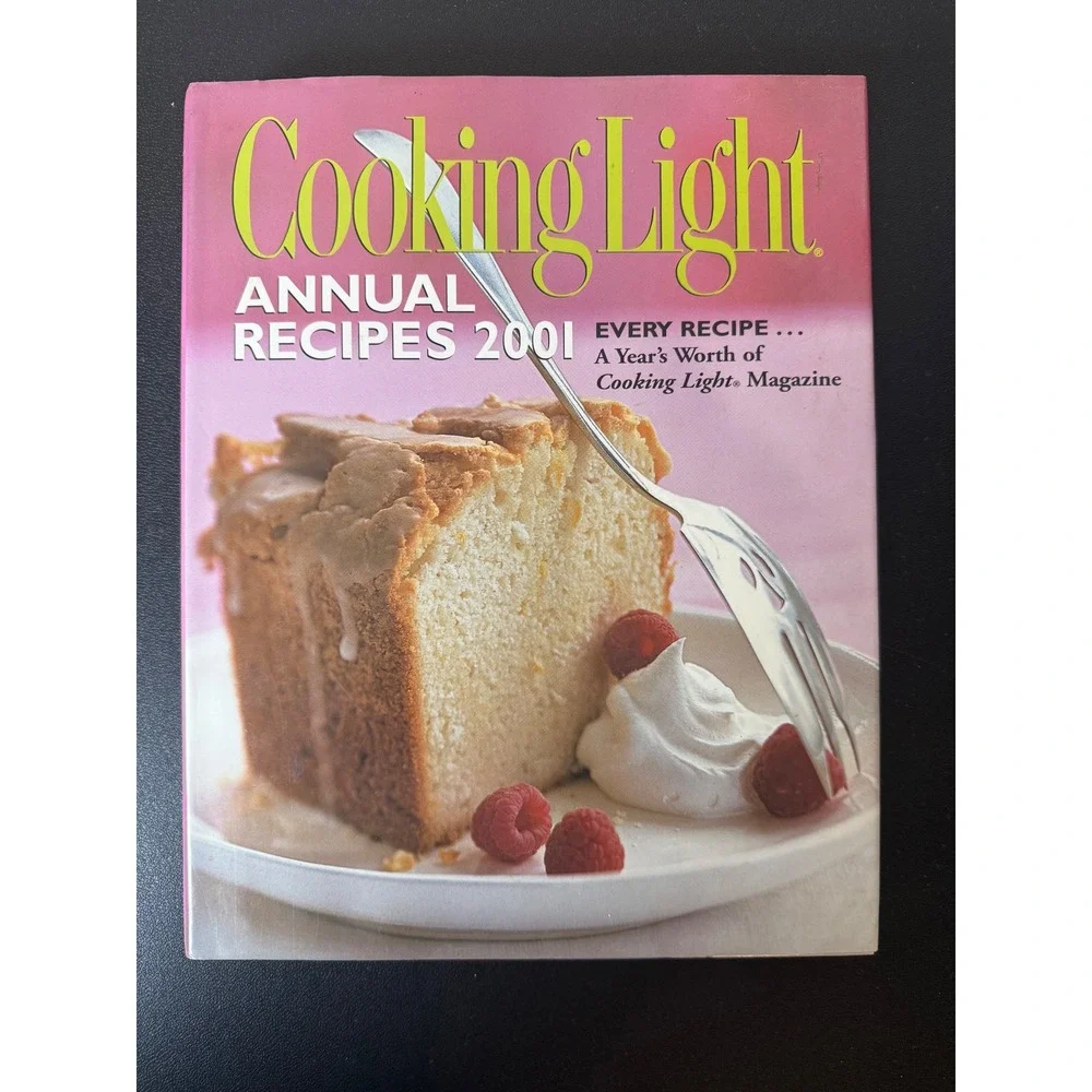Cooking Light Annual Recipes 2001 Hardcover Cookbook Oxmoor House Healthy Eating